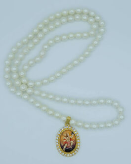 BEADED MALA WITH DEITY PENDANT